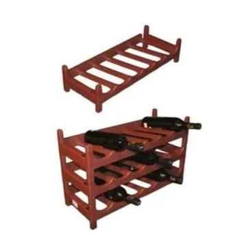 

Stackable terracotta bottle holder for wines, beverages and glass or plastic bottles 60x25x13,5 cm