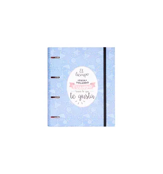 

Wallet 4 rings die cut PREMIUM AMELIE CLASSIC Blue