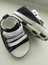 Zapatos sólidos con estrella para bebés, zapatilla de algodón suave antideslizante, suela para recién nacido, primeros pasos, de lona, informales