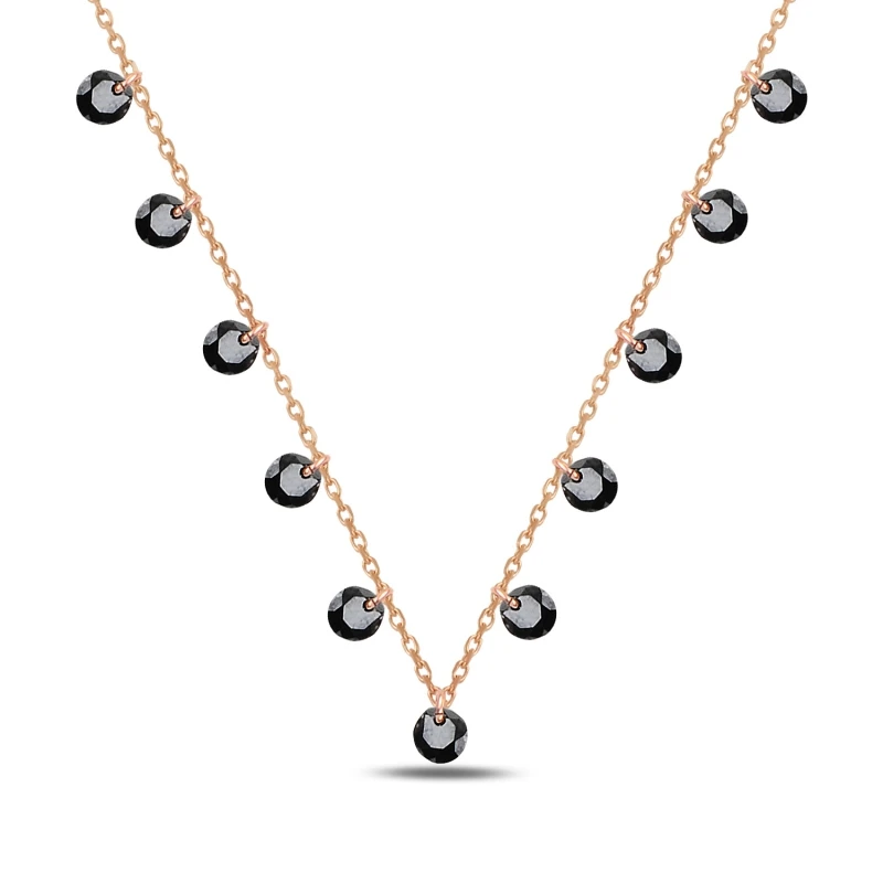 

Armagano Dangle Round Zircon Stone Necklace