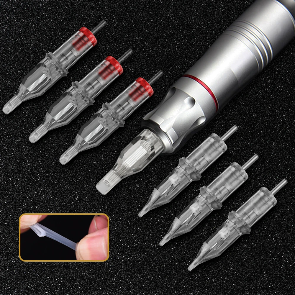 

XTAT2 20Pcs Tattoo Cartridge 316L Needles 0.35mm Permanent Makeup Eyebrow Lip Needles For Tattoo Machine Kit Supply RL/RS/RM/M1