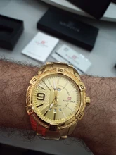 NAVIFORCE-reloj deportivo para hombre, cronógrafo de cuarzo de acero completo, resistente al agua, militar, masculino