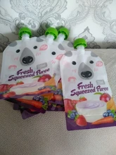 8 Uds de alta calidad con cierre exprimido fresco bolsas práctica bebé destete comida puré de reutilizable apretar para recién nacido