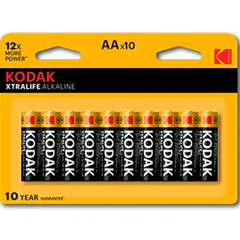 

Blister packs Kodak alkaline Max Aa Lr6 Blister 10 batteries electronic batteries