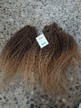 Nature Hair Extensions Afro Kinky Curly Hair Bundles 24 inch Ombre Blonde High Temperature Fiber Synthetic Hair Weave Bundles