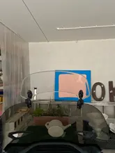 Clip ajustable para motocicleta Universal, alerón de extensión para parabrisas, Deflector de parabrisas para BMW, Honda, Suzuki, Yamaha, Kawasaki