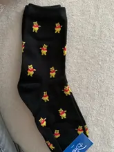 Disney 1 par nuevo de las mujeres calcetines japonés de anime de dibujos animados Mickey Minnie pato chica Calcetines de algodón absorbente de sudor deportes casual Calcetines