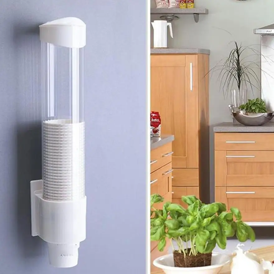 

Disposable Automatic Cup Remover Holder Dustproof Paper Cup for Home Living Cup Dispenser Storage Rack Can Hold 70 Cups