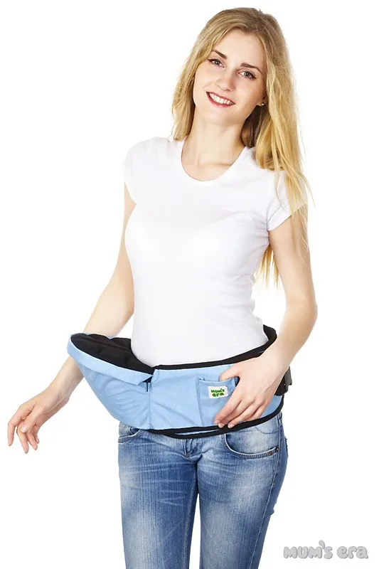 blueblack Baby sling хипсит MUM'S ERA Удобная детская переноска Сумка кенгуру Фронтальная детская переноска - Цвет: blueblack