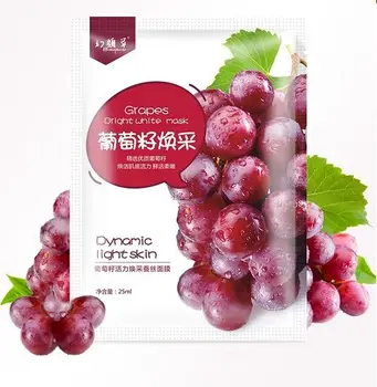 

Tissue Mask for face grapes, toning "huanyancao", 30g