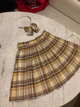 Falda de verano de cintura alta a cuadros plisado para mujer, minifalda harajuku coreana, para baile, tartán, cosplay Kawaii