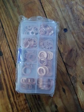 Juego de juntas de Arandela de cobre y tornillos, surtido de juntas planas con caja/M8/M10/M12/M14 para tapones de sumidero, 200 Uds.