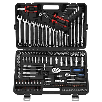 

SATAGOOD Tools 137 Pcs. Tool tool kit key set auto repair tool hand tool car tool tool kit for car auto tool tool sets head set