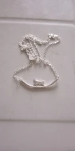 Collares de cadena de clavícula para gato, joyería de plata de ley 925 curvada con personalidad Simple, Animal bonito, para caminar, nueva moda, N090