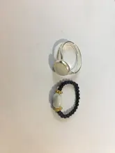 Anillos de Cuentas de Perlas de agua dulce pequeños para mujer, piedra Natural ajustable hecha a mano, regalo de Navidad, regalo de fiesta para niña