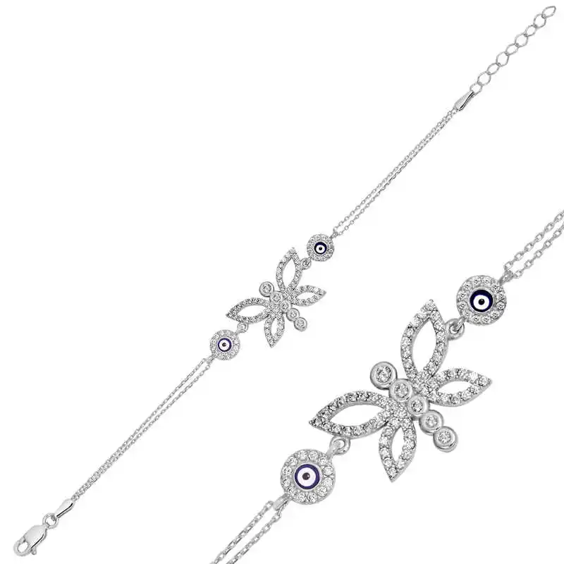 KUTAYDAN 925 Sterling Silver The Genres Change Butterfly womens bracelet