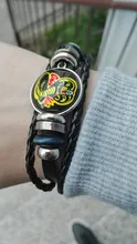 Cobra Kai-pulsera de cuero para seguidores, brazalete de cuero para amantes de la Opera americana