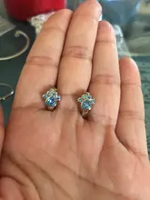 Pendiente de tuerca de Plata de Ley 925 para mujer y niña, aretes de diseño de garra de gato de circón azul, joyería para oreja 2020