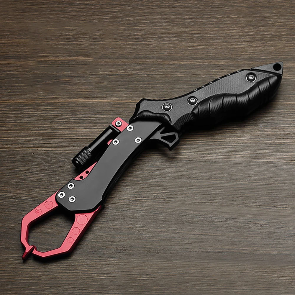 

Night Lighted Fishing Grips Multifunction Aluminium Alloy illumination Night Fish High Quality Metal Fish Grips Tool Accessories