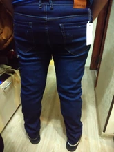 Pantalones vaqueros cálidos para hombre, Jeans de alta calidad de marca famosa, para otoño e invierno, cálidos y suaves, 2019