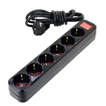 

Office and home 6 impact inverted protected group connector 2 Mt Black wired adapter