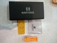 NAVIFORCE-reloj de pulsera militar para hombre de acero, cronógrafo de acero, cronógrafo para hombre, resistente al agua, pantalla dual