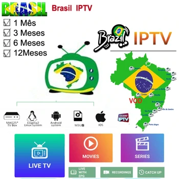 

2020 Best TV Brazilian IPTV Streaming BRAZIL TV box with IPTV Subscription Brazil LIVE +VOD