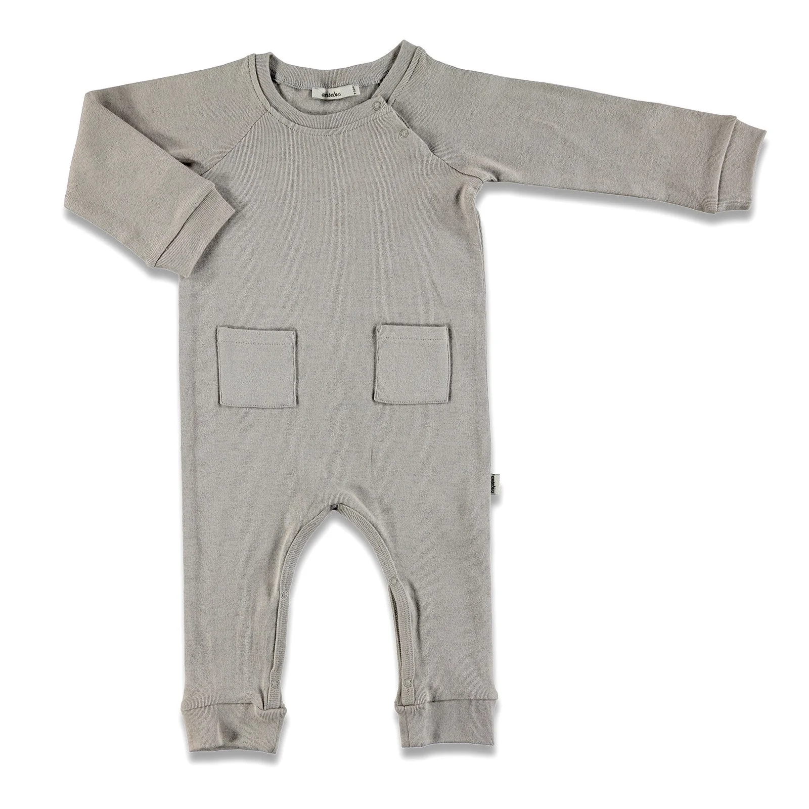 

ebebek Antebies Baby Organic Grey Woollen Rib Romper