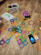 ZKZC-bloques de construcción magnéticos de gran tamaño para niños, juego de bloques de construcción de diseñador magnético, 180 Uds., Juguetes DIY para niños, regalos