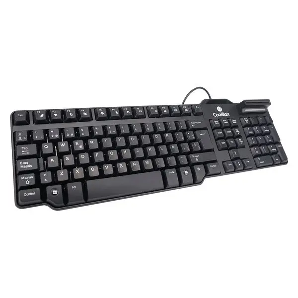 Клавиатура с считывателем CoolBox COO-TEC02DNI Black