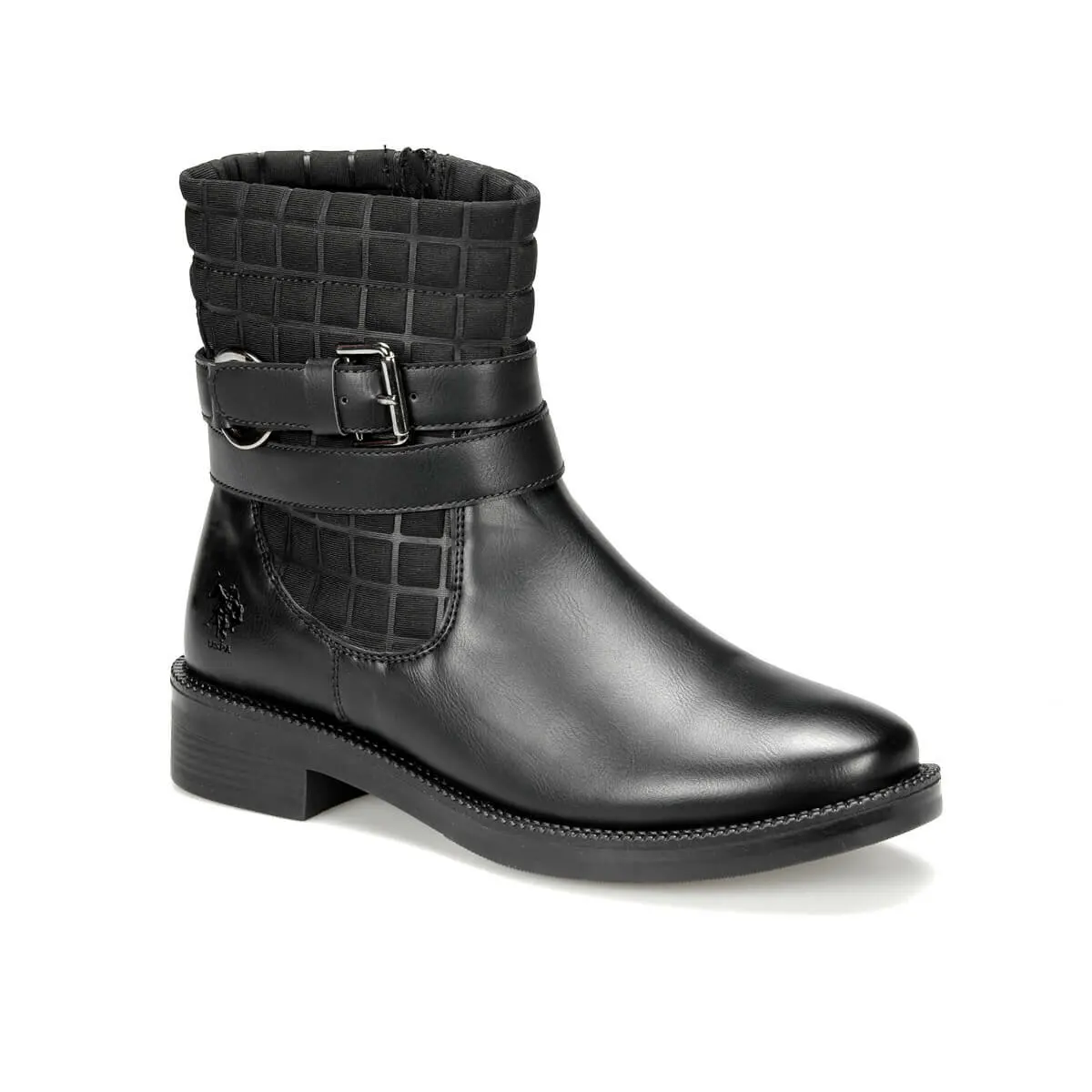 Botas negras de mujer FLO PUNK 9PR POLO ASSN.|Botas hasta el tobillo| -  AliExpress