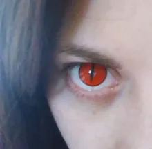 2 uds. De lentes de contacto de Color para Halloween, Cosplay de Anime, lentillas de ojos góticas, Manson de colores blanco, negro y rojo, lentes de contacto