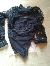 Jumpsuit Overalls Long-Sleeve Gagaopt Hollow-Out Women Ladies Autumn Black