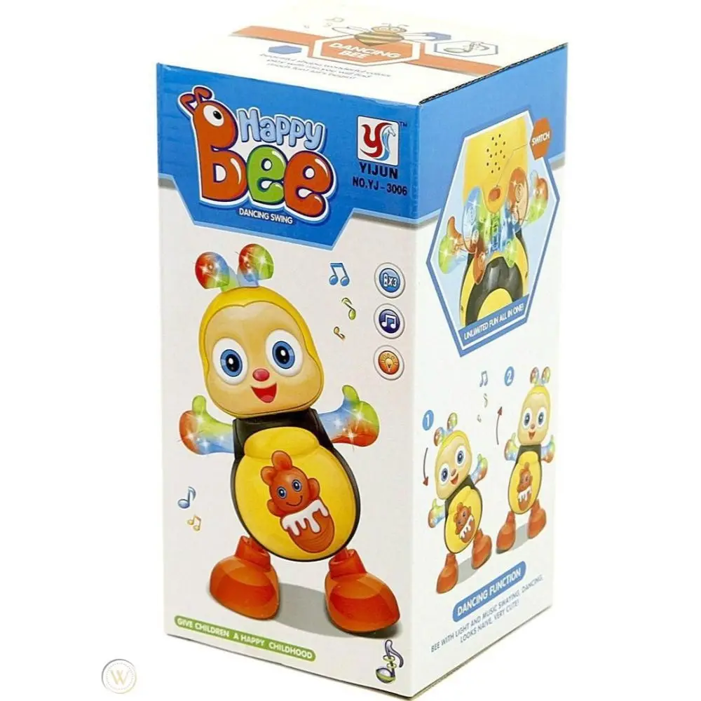 Dancing Singing Happy Bee Luminous Toy Cute Flashing Light Honey