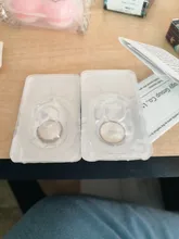 MOONZI Roma gato gris suave lente de contacto pupila pequeña lentes de contacto de color para los ojos anual grados 2 unids/par miopía receta