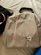 Mochila de tela Oxford bordada para mujer, antirrobo para viaje diario bolso de hombro, novedad de 2021