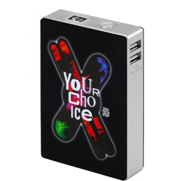 Interstep Внешний аккумулятор 12000мАч SKI 2USB диспл Li-Ion B