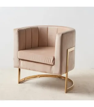 

ARMCHAIR BEIGE VELVET 74X70X80 CM