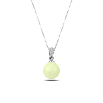 

KUTAYDAN Dangle Ball Pendant 925 Sterling Silver