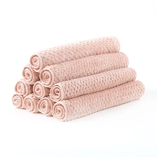 Лидер продаж 1/3/5 шт. супер абсорбент тарелки Microfiber чистящая ткань с высокой пропускной способностью посуда чистый Полотенца бытовой Кухня инструменты - Цвет: Pink