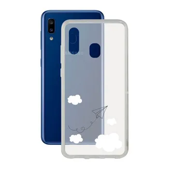 

Mobile cover Samsung Galaxy A20 KSIX Flex TPU Transparent