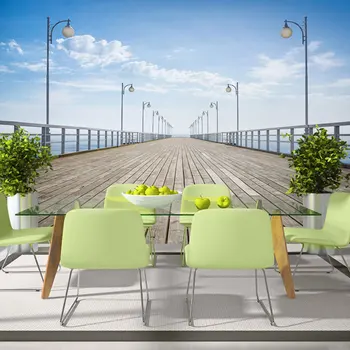 

Wall mural-On the pier - 250x175 cm