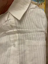 Blouses Shirts Spring Casual Tops Long-Sleeve Foxmertor Women 100%Cotton Pocket Blusas