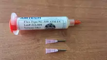 ¡2 unids/lote hecho en EE. UU.! Pasta de flujo de NC-559-ASM de 10cc, pasta de soldadura sin plomo, flujo de soldadura + 4 Uds. De agujas maxgboom