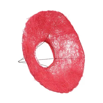 

129833284 frame for bouquet sisal smooth 25 cm pink