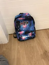 Mochila escolar con estrellas azules para niños, morral escolar de Anime para adolescentes, 2020