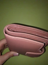 Cartera de cuero con cremallera triple para mujer, billetera femenina de cuero, corta, con cierre triple