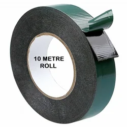 Useful 1Roll Waterproof Black Super Strong Sticky Adhesive Double Sided Foam Tape 10M