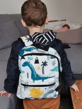 Mochila de dinosaurios para niños, morral escolar cómodo para niños pequeños, bolsa para preescolar de 3 a 8 años