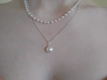 SUMENG-gargantilla de perlas Kpop para mujer, collar bonito de doble capa, colgante de cadena para mujer, regalo para niñas, joyería 2021